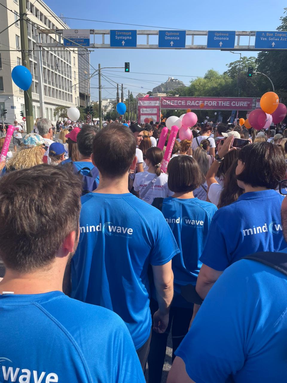 MindWavers participating in Greece Race for the Cure